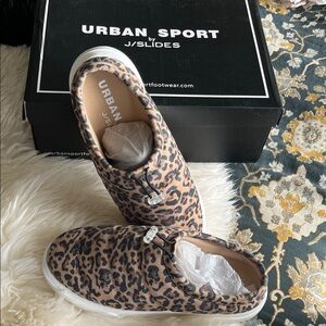 Leopard Print Women's Mules